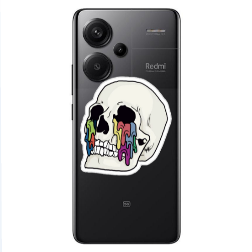 Xiaomi Redmi Note 13 Pro+ 5G  Skull Transparent Silicone TPU Θήκη