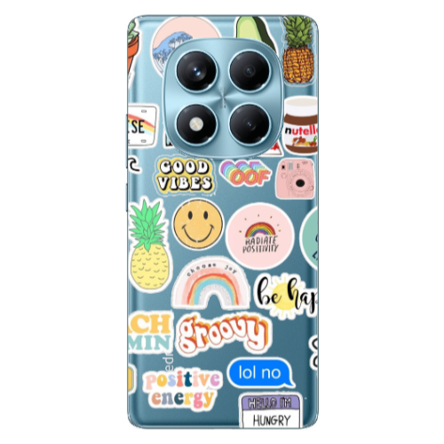 Xiaomi Redmi Note 14 Pro Good vibes Transparent Silicone TPU Θήκη