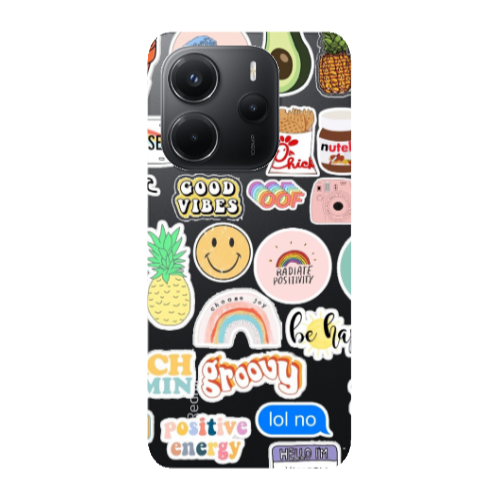 Xiaomi Redmi Note 14 Good vibes Transparent Silicone TPU Θήκη