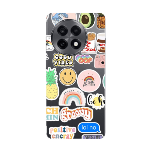 Oneplus 13 5G Good vibes Transparent Silicone TPU Θήκη