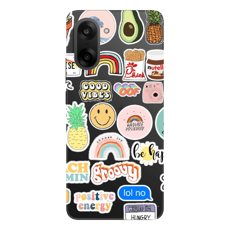 Oneplus Nord CE 5 Good vibes Transparent Silicone TPU Θήκη