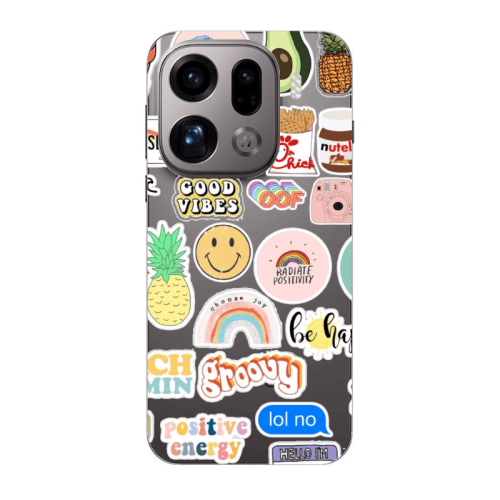Oppo Find X9 Pro Good vibes Transparent Silicone TPU Θήκη