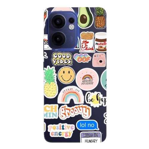 Oppo Reno13 FS Good vibes Transparent Silicone TPU Θήκη