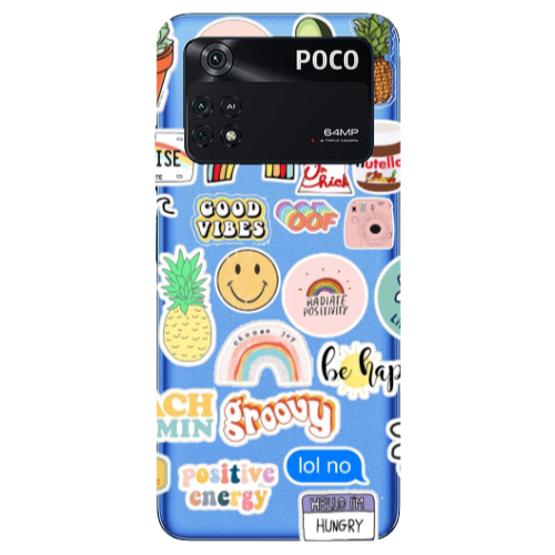 Xiaomi Poco M4 Pro 4G Good vibes Transparent Silicone TPU Θήκη