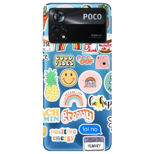 Xiaomi Poco X4 Pro Good vibes Transparent Silicone TPU Θήκη