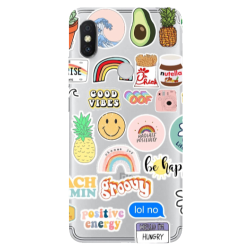 Xiaomi Redmi S2 Good vibes Transparent Silicone TPU Θήκη