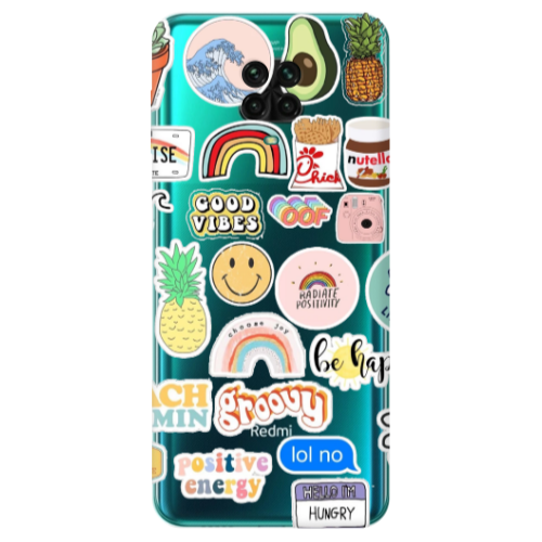 Xiaomi Redmi Note 9S Good vibes Transparent Silicone TPU Θήκη