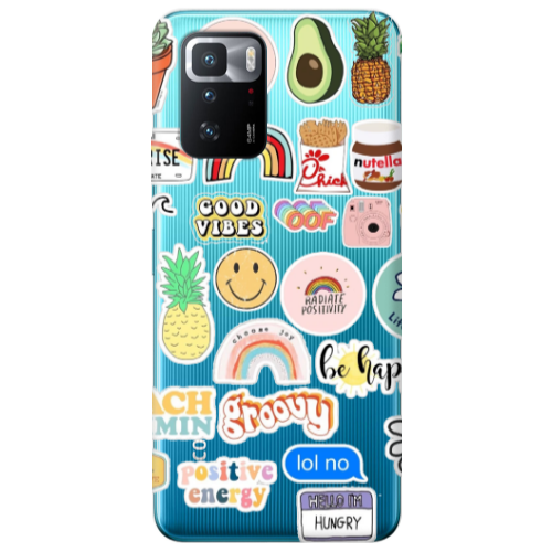 Xiaomi Poco X3 GT Good vibes Transparent Silicone TPU Θήκη