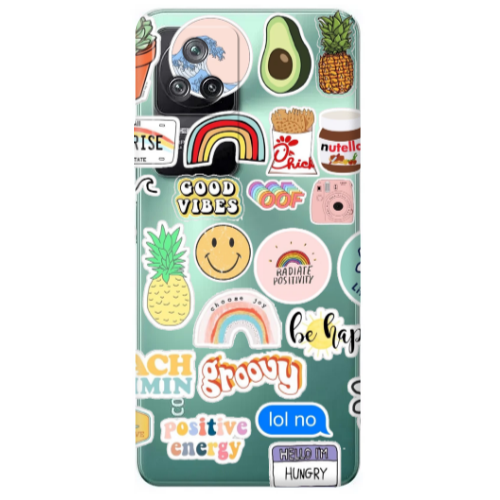 Xiaomi Poco F4 Good vibes Transparent Silicone TPU Θήκη