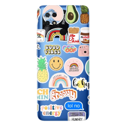 Xiaomi Poco C40 Good vibes Transparent Silicone TPU Θήκη