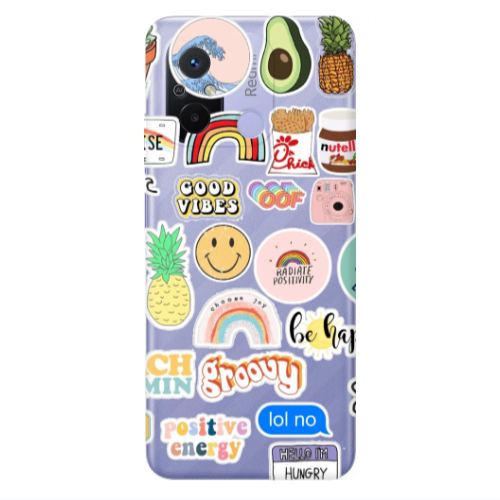 Xiaomi Redmi 12C Good vibes Transparent Silicone TPU Θήκη