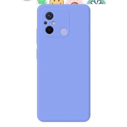 Xiaomi Redmi 12C Good vibes Light Purple Colored Silicone TPU Θήκη