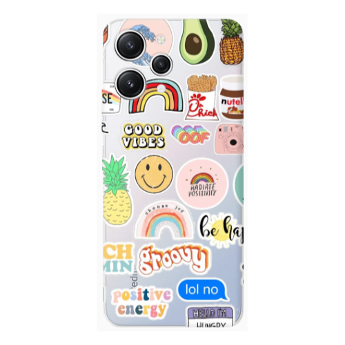Xiaomi Redmi 12 Good vibes Transparent Silicone TPU Θήκη