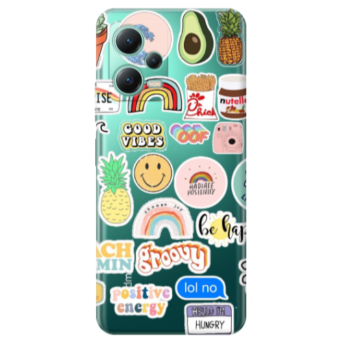 Xiaomi Redmi Note 12 Pro Plus 5G Good vibes Transparent Silicone TPU Θήκη