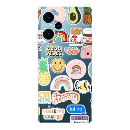 Xiaomi Poco F5 Good vibes Transparent Silicone TPU Θήκη