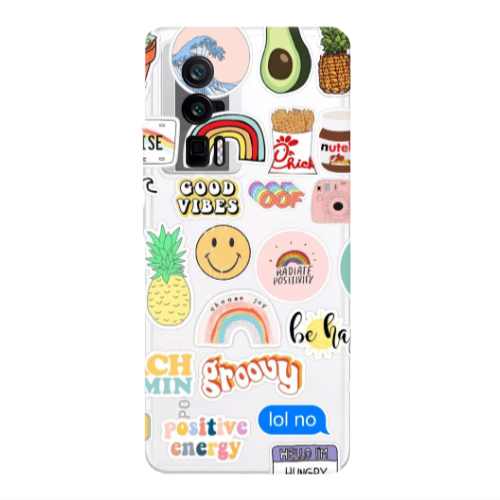 Xiaomi Poco F5 Pro Good vibes Transparent Silicone TPU Θήκη