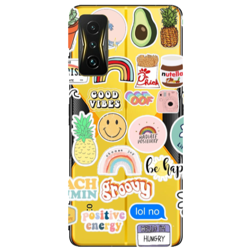 Xiaomi Poco F4 Gt Good vibes Transparent Silicone TPU Θήκη