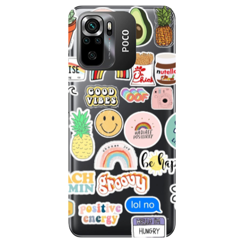 Xiaomi Poco M5 s Good vibes Transparent Silicone TPU Θήκη