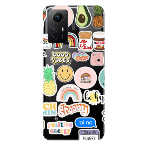 Xiaomi Redmi Note 12s Good vibes Transparent Silicone TPU Θήκη