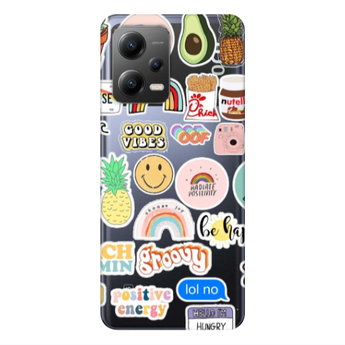 Xiaomi Poco X5 Good vibes Transparent Silicone TPU Θήκη