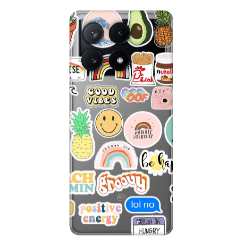 Xiaomi Poco X6Pro 5G Good vibes Transparent Silicone TPU Θήκη