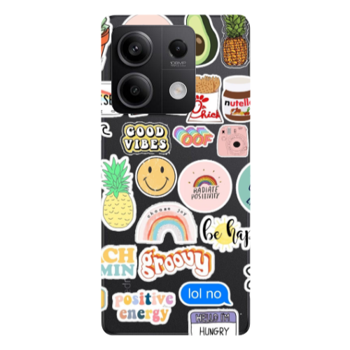 Xiaomi Redmi Note 13Pro 5G Good vibes Transparent Silicone TPU Θήκη