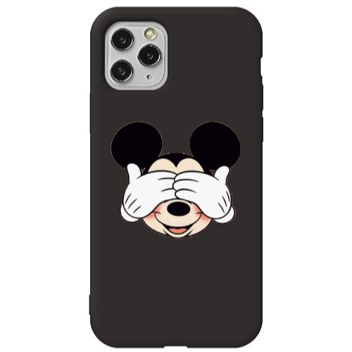 Apple iPhone 11 Pro Mickeyy Black Colored Silicone TPU Θήκη