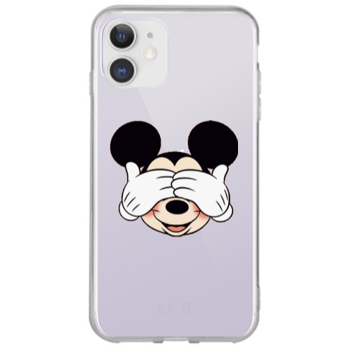 Apple iPhone 12 Mickeyy Transparent Silicone TPU Θήκη