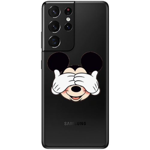 Samsung S21 Ultra Mickeyy Transparent Silicone TPU Θήκη