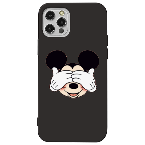 Apple iPhone 13 Pro Mickeyy Black Colored Silicone TPU Θήκη