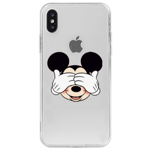 Apple iPhone Xs Max Mickeyy Transparent Silicone TPU Θήκη