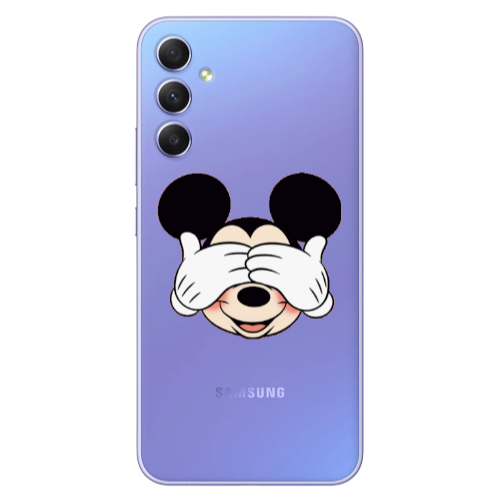 Samsung A34 Mickeyy Transparent Silicone TPU Θήκη