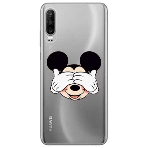 Huawei P30 Mickeyy Transparent Silicone TPU Θήκη
