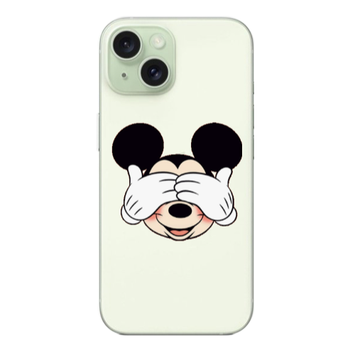 Apple iPhone 15 Mickeyy Transparent Silicone TPU Θήκη