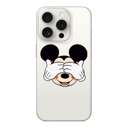 Apple iPhone 15 Pro Mickeyy Transparent Silicone TPU Θήκη