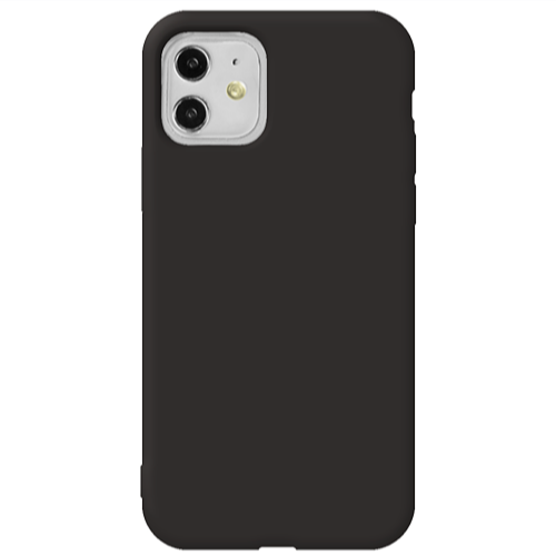 Apple iPhone 11  -case Black Colored Silicone TPU Θήκη