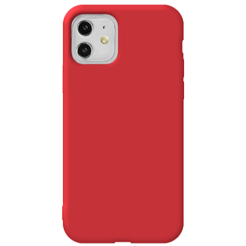 Apple iPhone 11  -case Red Colored Silicone TPU Θήκη