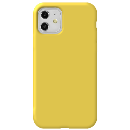 Apple iPhone 11  -case Yellow Colored Silicone TPU Θήκη