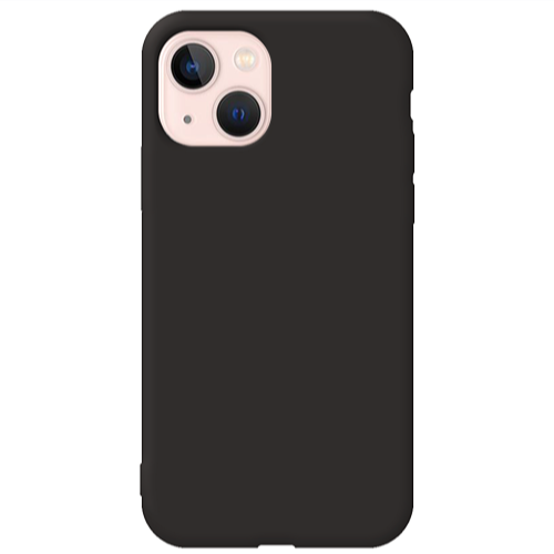 Apple iPhone 13 -case Black Colored Silicone TPU Θήκη