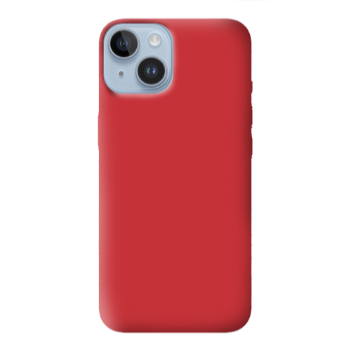Apple iPhone 14 Plus -case Red Colored Silicone TPU Θήκη