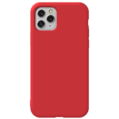 Apple iPhone 11 Pro Max -case Red Colored Silicone TPU Θήκη
