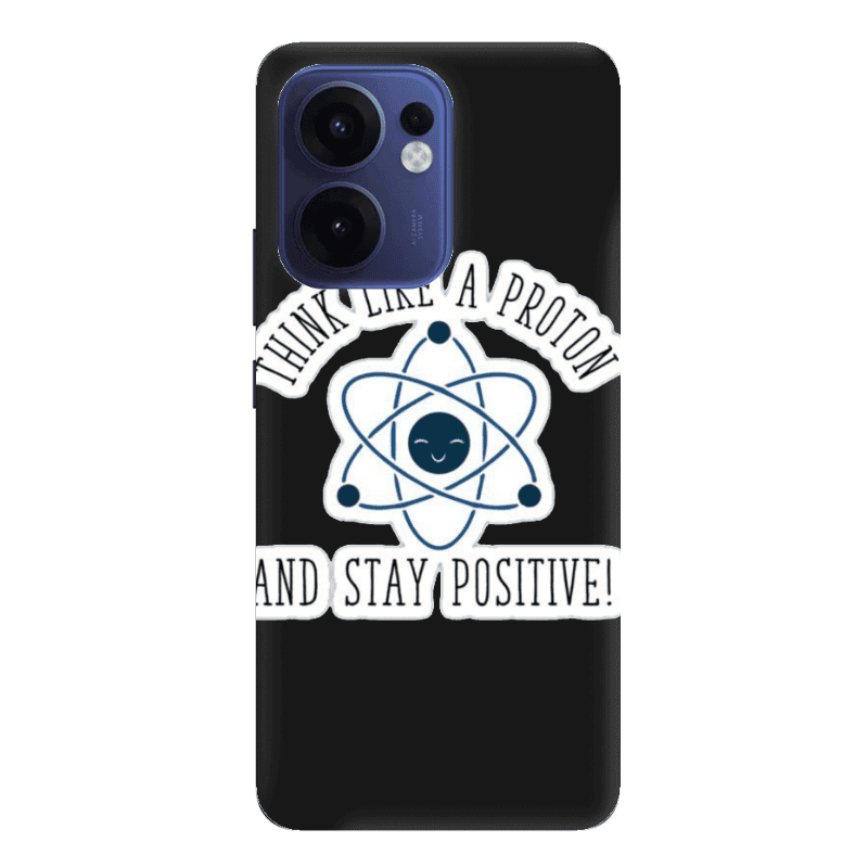 Oppo Reno 13 F THINK LIKE Black Colored Silicone TPU Θήκη