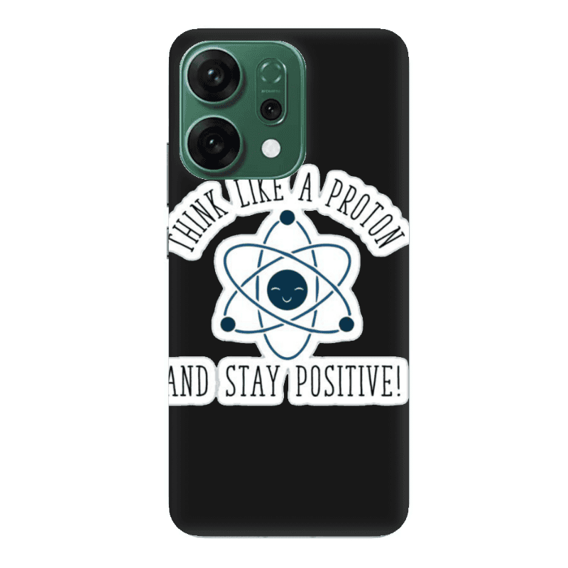 Oppo RENO 14 THINK LIKE Black Colored Silicone TPU Θήκη