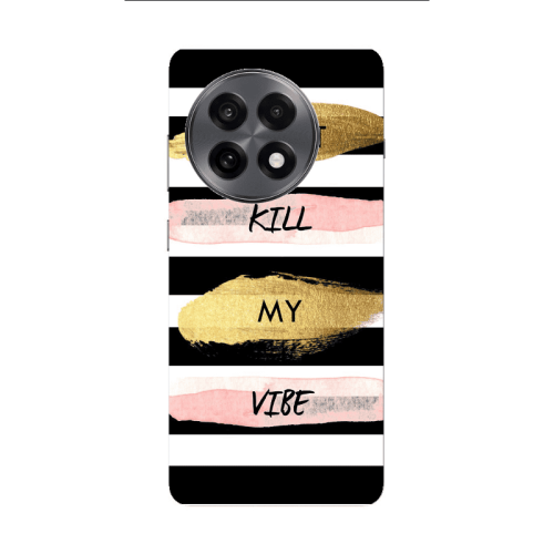 Oneplus 13 5G Kill my vibe Transparent Silicone TPU Θήκη