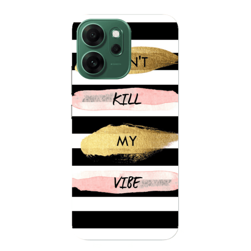 Oppo 14 F Kill my vibe Transparent Silicone TPU Θήκη