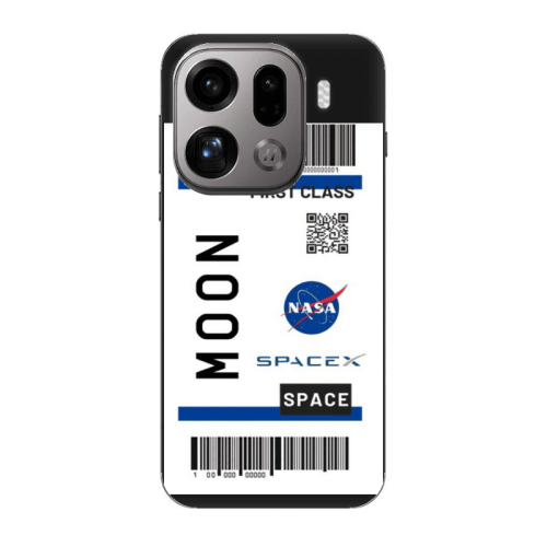 Oppo Find X9 Pro Moon spacex Black Colored Silicone TPU Θήκη