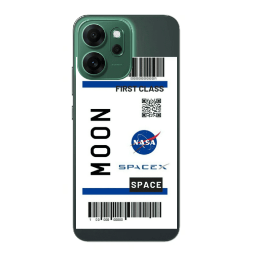 Oppo 14 F Moon spacex Transparent Silicone TPU Θήκη