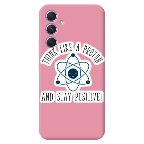 Samsung A56 THINK LIKE Pink Colored Silicone TPU Θήκη