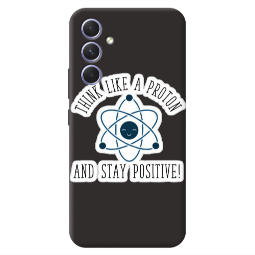 Samsung A56 THINK LIKE Black Colored Silicone TPU Θήκη