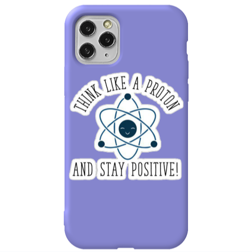 Apple iPhone 11 Pro THINK LIKE Purple Colored Silicone TPU Θήκη